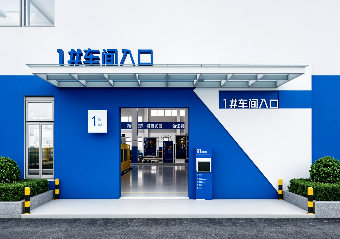 现代化车间入口